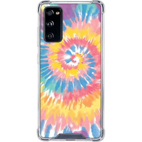 Rainbow Tie Dye Galaxy S20 FE Clear Case